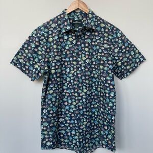 Rodd & Gunn | Fish Print Sports Fit Short Sleeve Lightweight Button Down XL